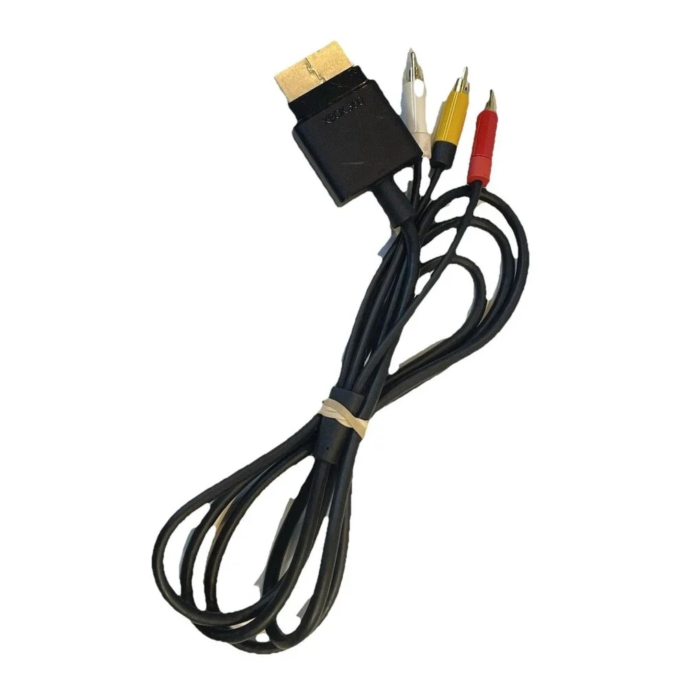 Genuine Official OEM Microsoft XBOX 360 Composite AV Cable X821376-001 Tested